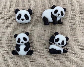 Panda Needle Minder | Bear | Magnetic Needle Minder | Nanny | Keeper | Cover Minder