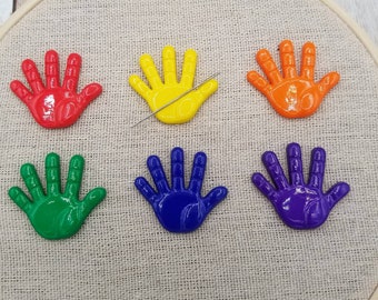 Hand Needle Minder | Red | Orange | Yellow | Green | Blue | Purple | Magnetic Minder | Needle Nanny | Keeper | Cover Minder