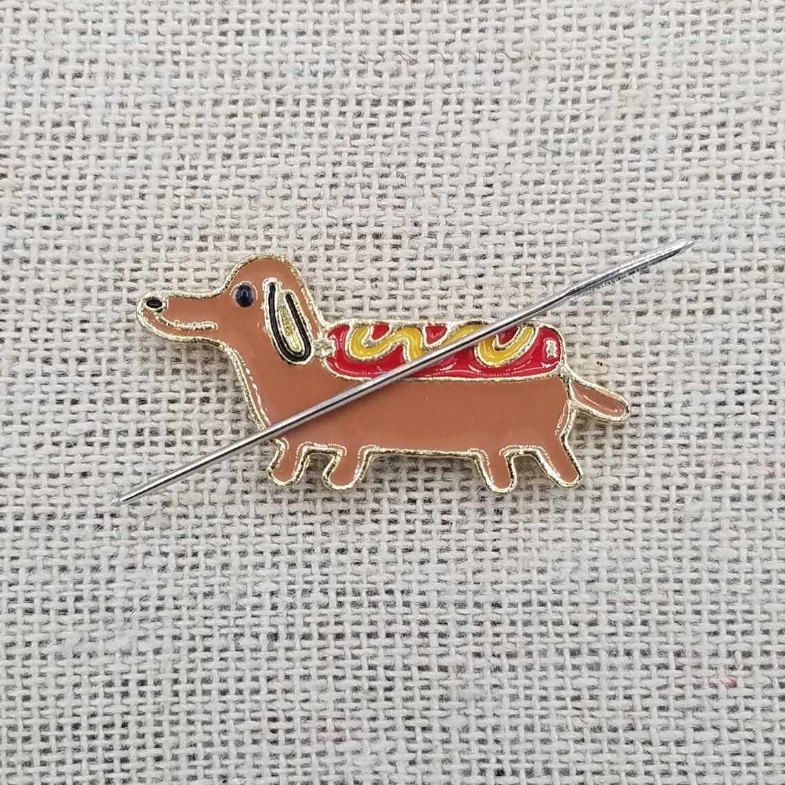 Wiener Hot Dog Needle Minder Dachshund Pup Pupper Etsy