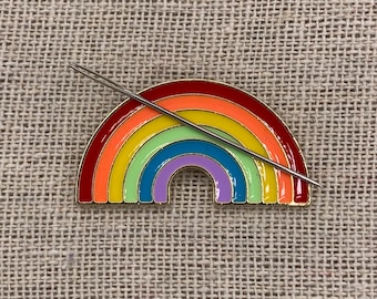 Rainbow Needle Minder | Rainbow Magnet | Magnetic Needle Minder | LGBT Needle Minder | Pride Needle Minder | Needle Nanny | Cross Stitch