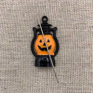 Pumpkin Lantern Needle Minder | Cute | Halloween | Spooky | Fall | Autumn | Magnetic Needle Minder | Keeper | Nanny | Cover Minder