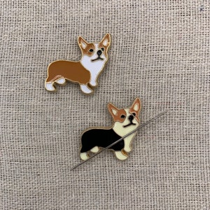 Corgi Needle Minder | Dog Needle Minder | Puppy Minder | Magnetic Needle Minder | Needle Nanny | Cross Stitch | Magnet  | XStitch