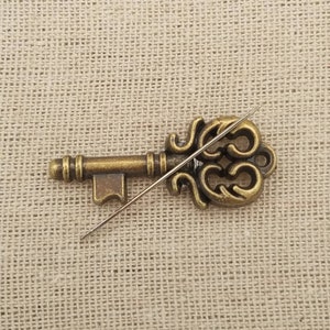 Ornate Key Needle Minder | Steampunk Needle Minder | Magnetic Needle Minder | Needle Nanny | Cross Stitch | Key Magnet