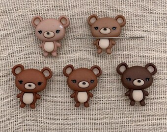 Teddy Bear Needle Minder | Stuffie | Plushie | Magnetic Minder | Nanny | Keeper | Cover Minder