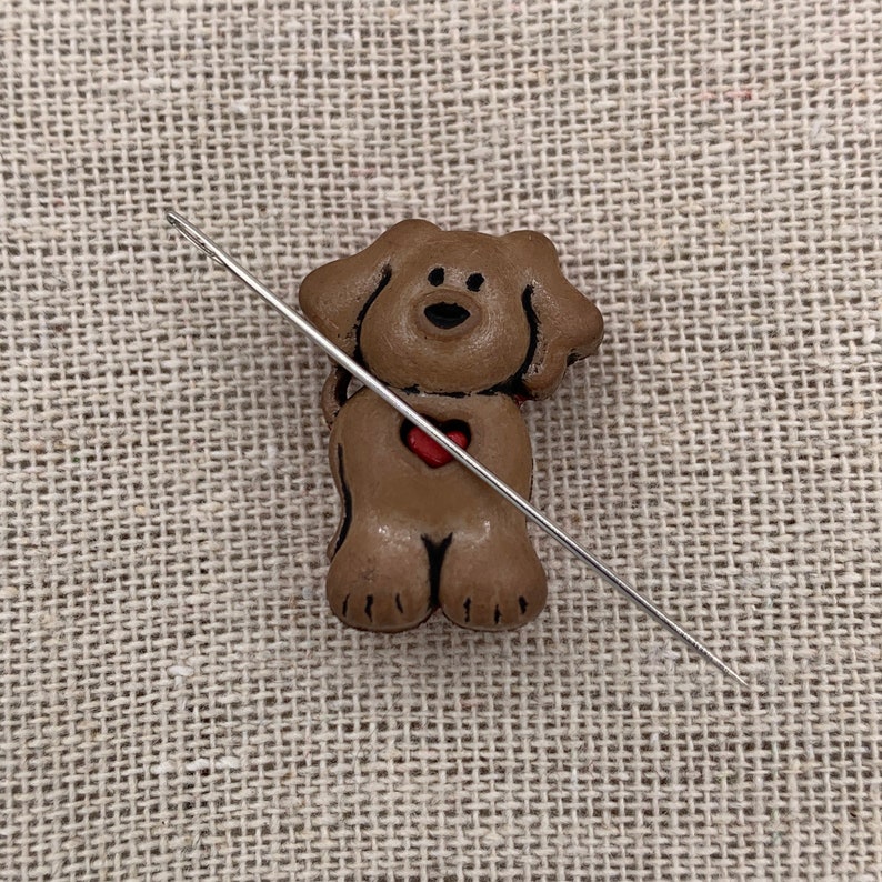 Puppy Needle Minder Retriever Lab Dog Chocolate Etsy