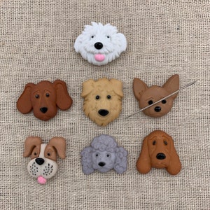 Puppy Dog Needle Minder | Chihuahua | Poodle | Collie | Retriever | Bloodhound | Westie | Bichon | Magnetic Minder | Nanny | Keeper | Cover