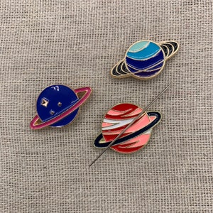 Planet Needle Minder | Planets | Galaxy | Space | Saturn | Magnetic Needle Minder | Needle Nanny | Cross Stitch | Magnet