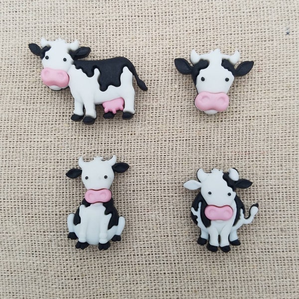 Cow Needle Minder | Country | Farm Animal | Magnetic Needle Minder | Needle Nanny | Keeper | Cover Minder | Cross Stitch Embroidery