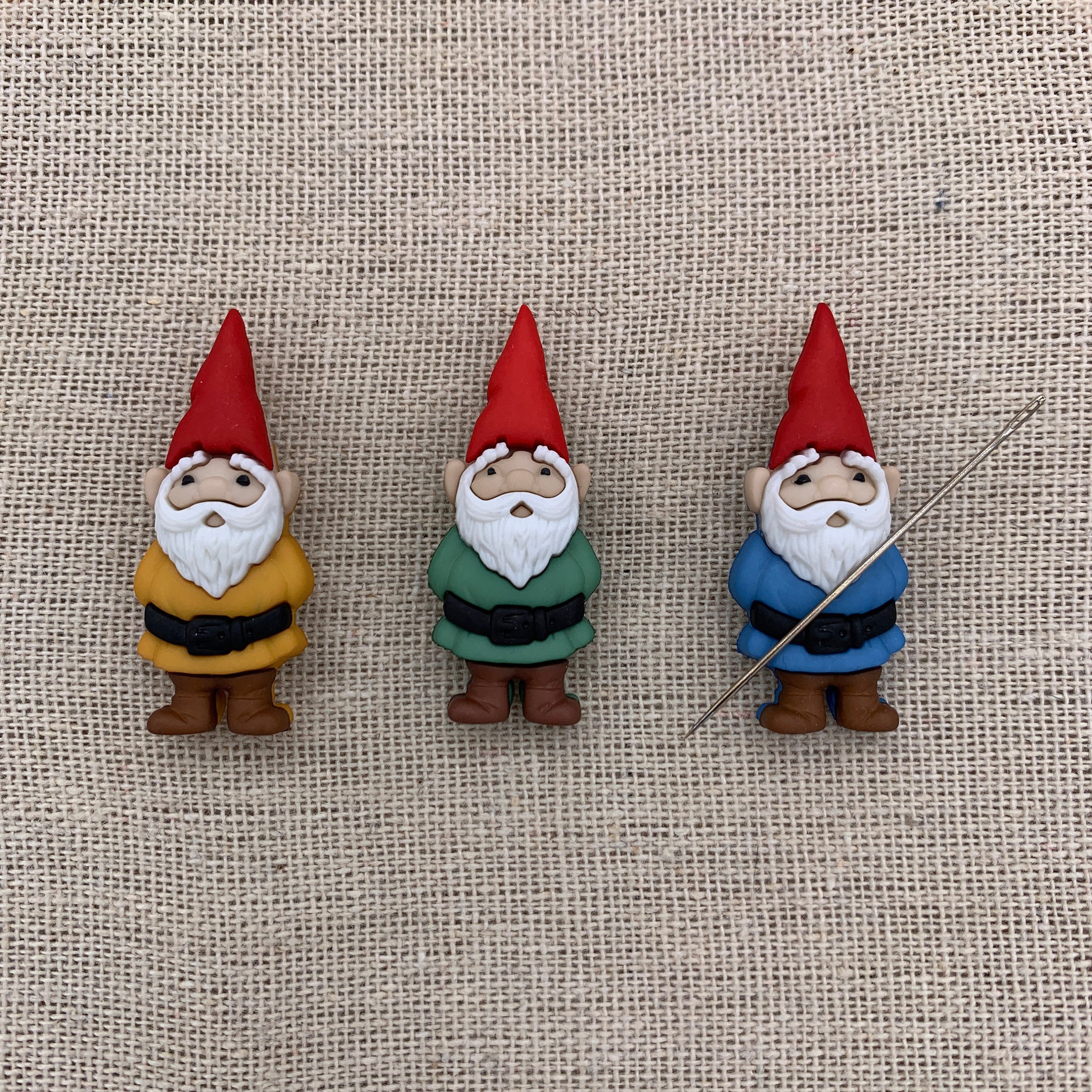 Gnomes Enamel Needle Minders  Scandinavian Christmas Elf