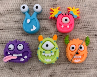 Monster Needle Minder | Spooky | Halloween | Magnetic Needle Minder | Needle Nanny | Keeper | Cover Minder