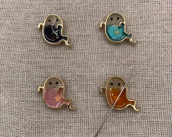 Ombre Ghost Needle Minder | Orange | Black | Blue | Pink | Halloween | Spooky | Magnetic Needle Minder | Keeper | Nanny | Cover Minder