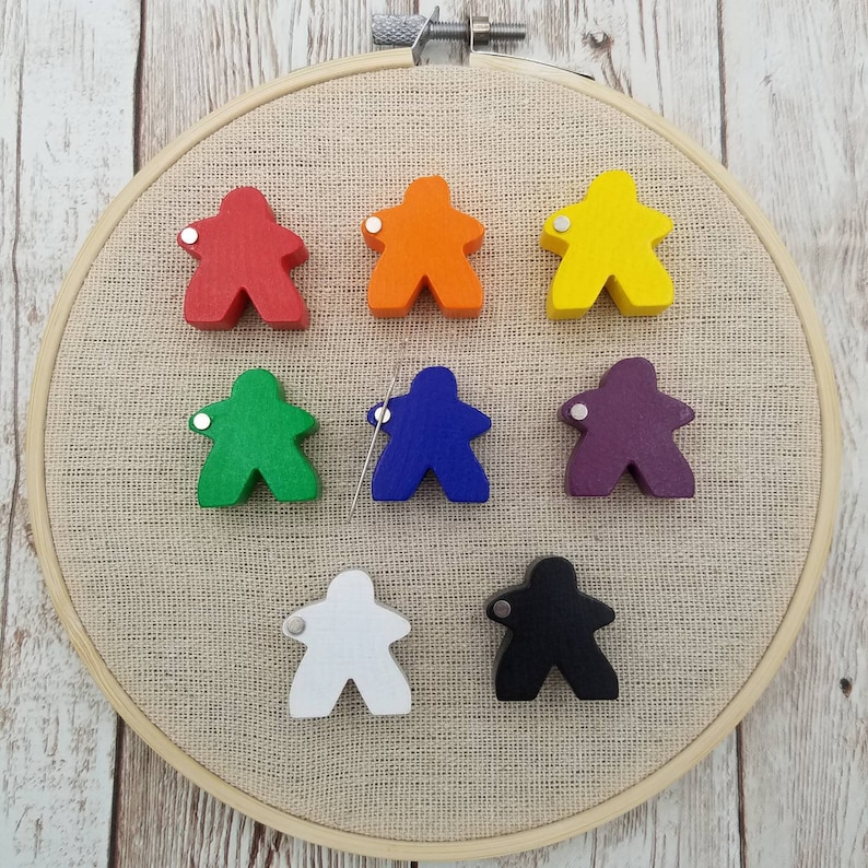 Wooden Meeple Needle Minder Board Game Nerdy Geeky Etsy