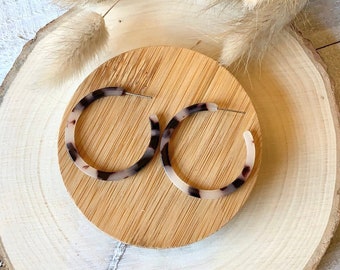 Acetate Hoop Earring | Statement Earrings | Boho