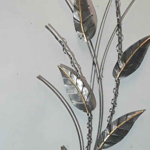 Metal Tree Sculpture Wall Decor Handmade Welded Hand Etsy