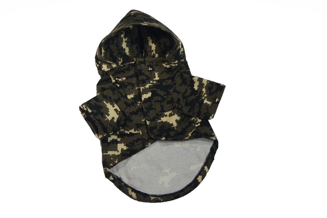 Green Dog Jacket, Camo Dog Sweater, Dog Coat, Dog Clothes, Dog Clothing