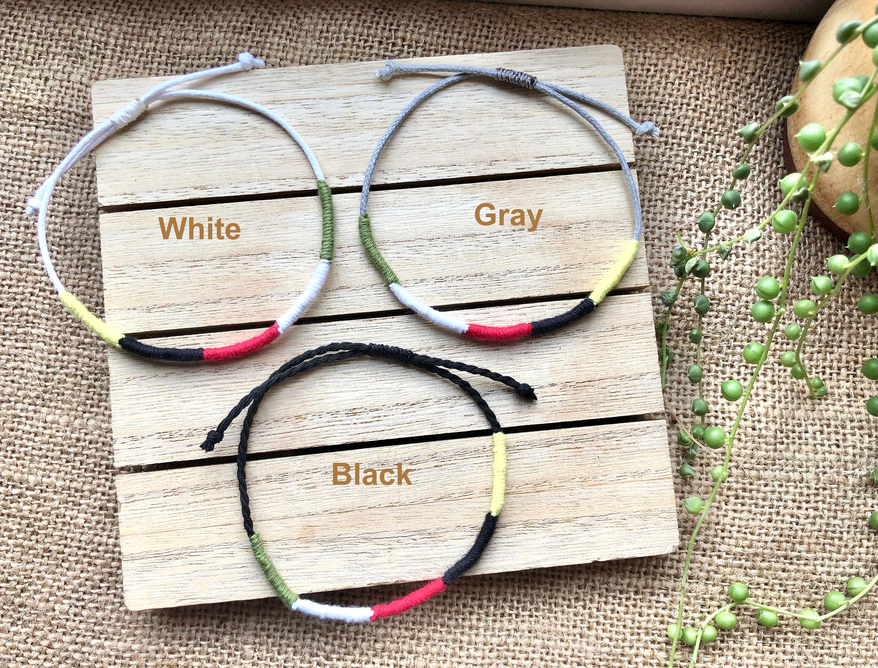 5 Colors Gospel Bracelet Christian String Bracelet String Etsy Canada