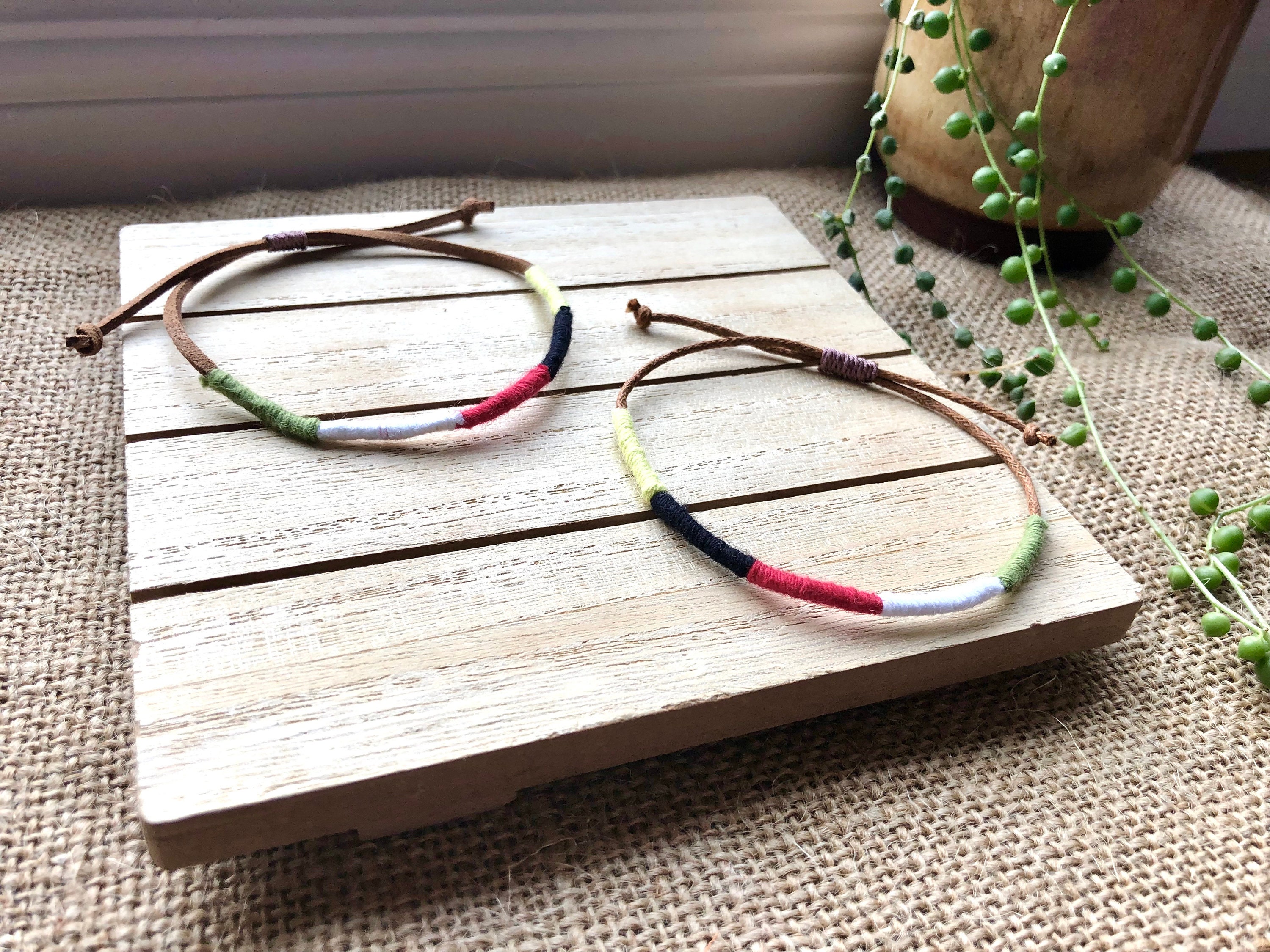 5 Colors Gospel Bracelet Christian String Bracelet String Etsy Canada