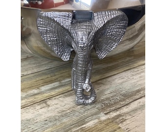 Bol para ensalada vintage con diseño de elefante y juego de servir con temática de vida salvaje de Safari.