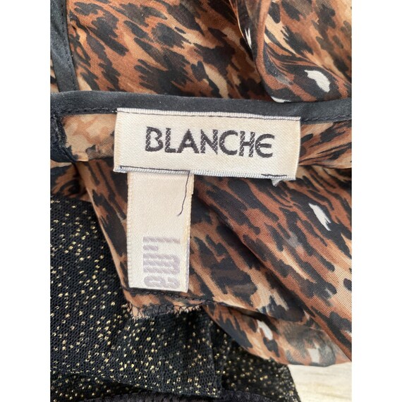 BLANCHE for I Magnin Animal Print Sheer Sequin Bo… - image 7