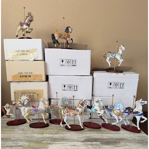 Franklin mint porcelain horses - Etsy 日本
