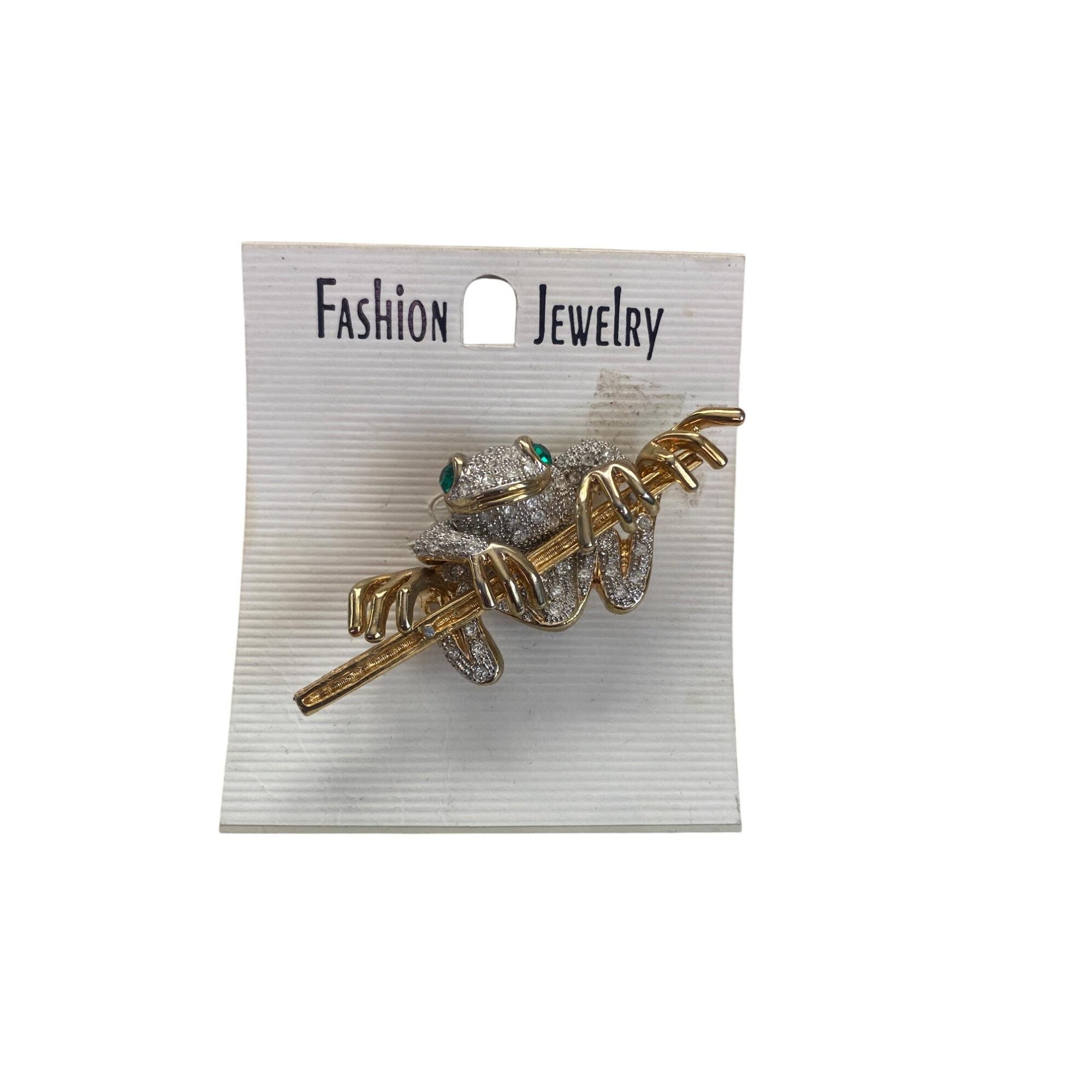 ブローチ・コサージュ BOTTEGA VENETA frog brooch gold Bottega Veneta Frog Brooch in Yellow Gold | FWRD