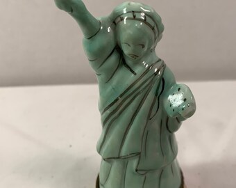 Statue Of Liberty American Flag Hinged Trinket Box New York