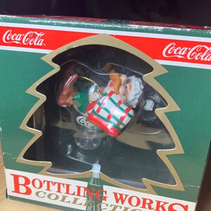 Vintage Coca Cola Bottling Works Coke Ornament, Long Winter&#39;s Nap, 1992, Coke Collectibles, Weihnachtsschmuck, Coke Memorabilia