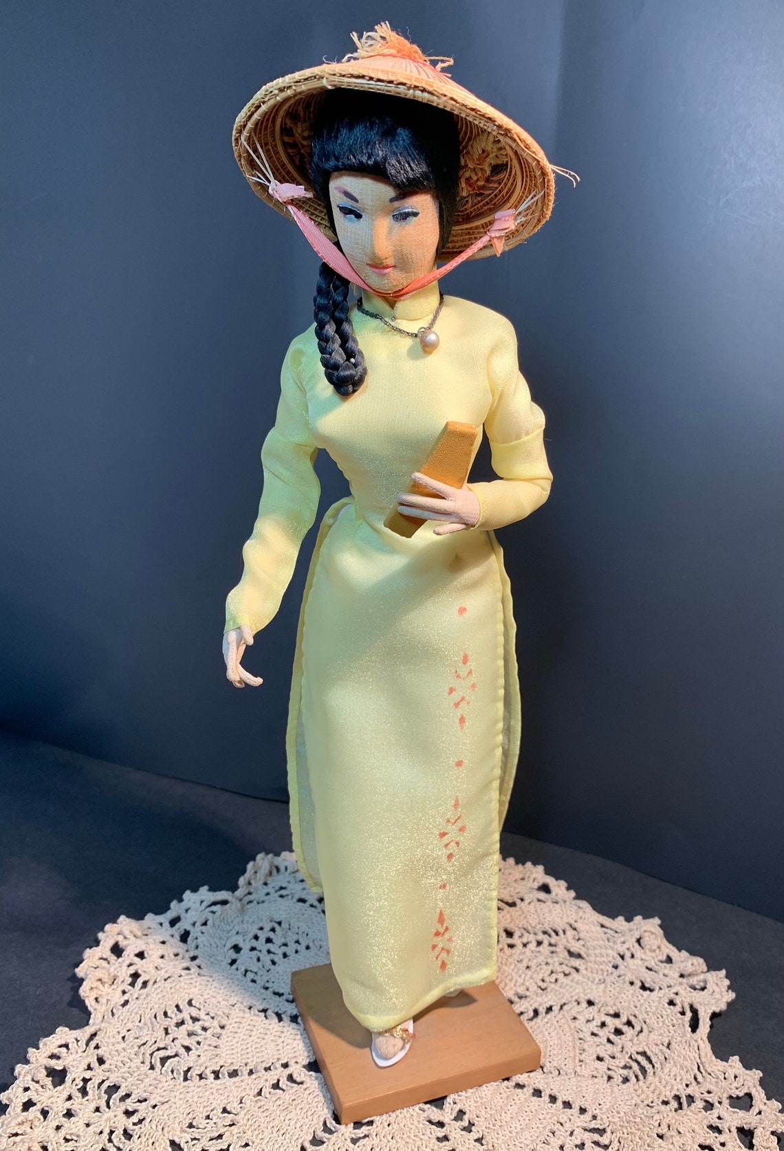 Vintage Vietnamese Collectable Doll Saigon Vietnam Souvenir Etsy