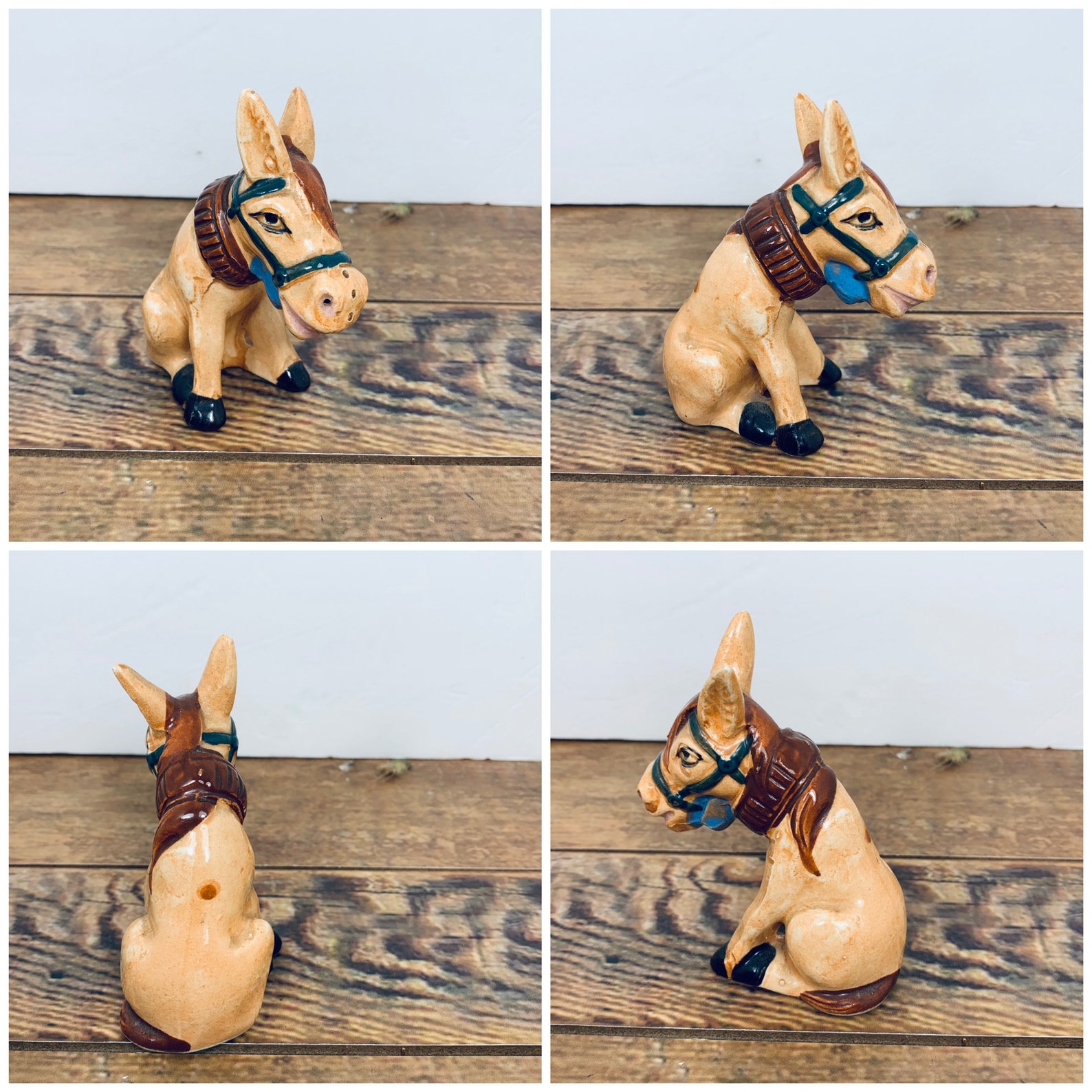 Vintage Donkey Salt & Pepper Shaker Set Made in Japan Etsy