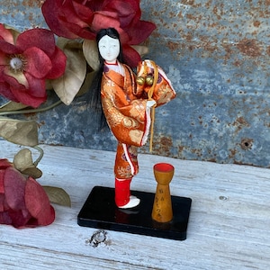 Vintage Japanese Souvenir Doll, Beppy Doll Geisha Girl Doll Nihon, Ningyo, Oyama Ningyo, Kabuki, Beppy