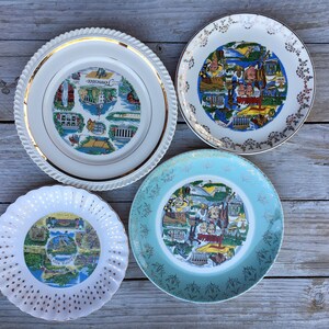 Tennessee Souvenir Plate, Vintage MidCentury Tennessee Collectible Plate, Rock City Lookout Mountain Plate