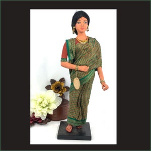 Indian National Costume Doll, India Souvenir Doll