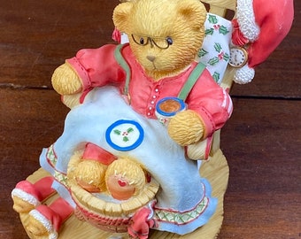 Cherished Teddies ホリデーサンタ テディベア フィギュア - 1998 A 