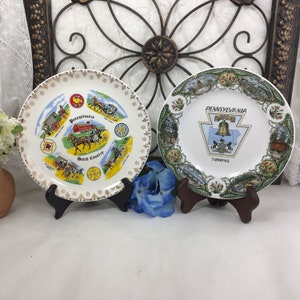 Collectible Pennsylvania Souvenir Plate, Vintage United States Plate, Pennsylvania Turnpike, Dutch Country