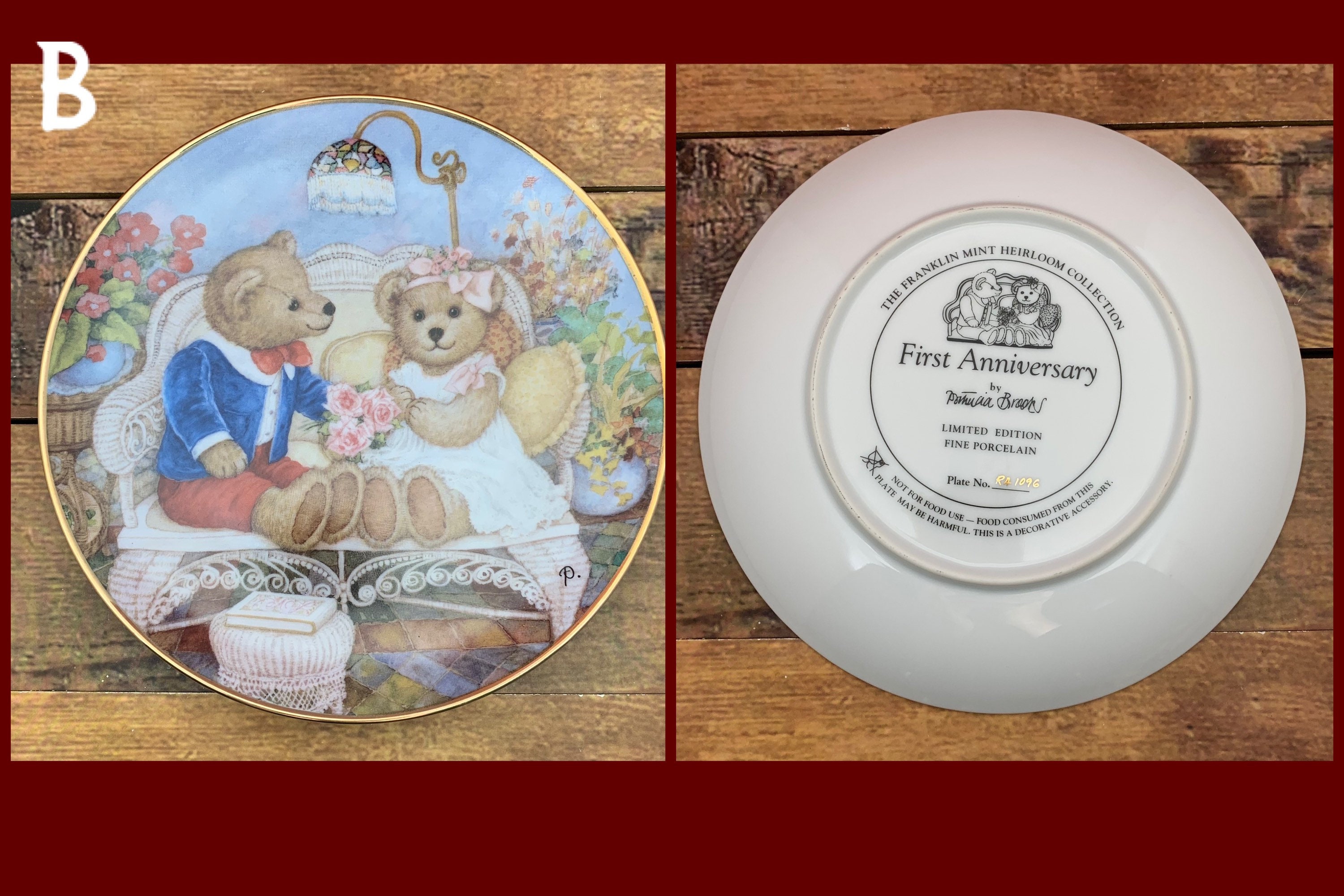 Franklin Mint Heirloom Porcelain Plates Story Time for Etsy