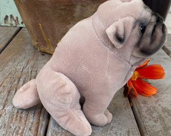 ヴィンテージ パグ 犬 North American Bear Co. - 舌を出したパグの