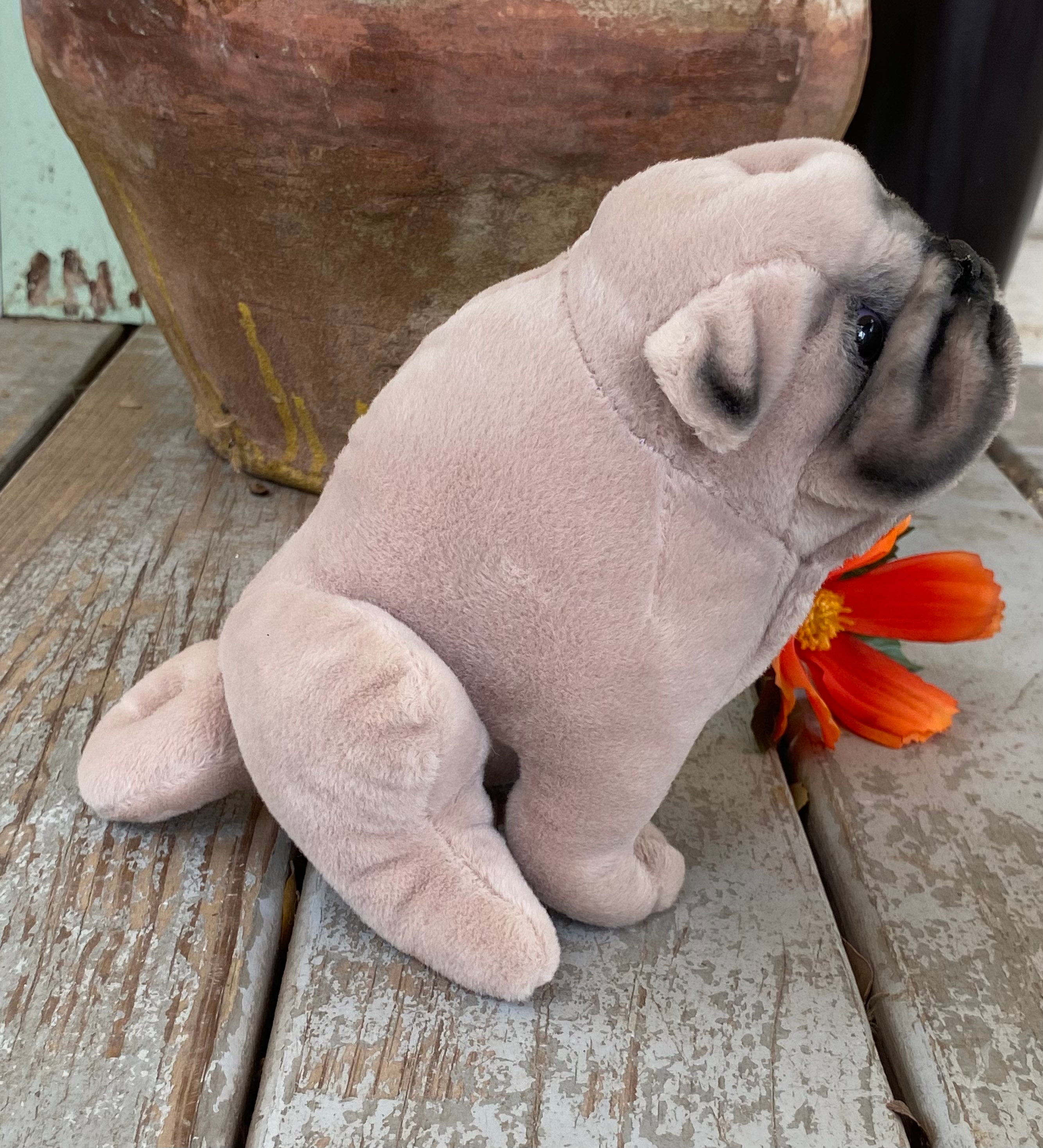 ヴィンテージ パグ 犬 North American Bear Co. - 舌を出したパグの