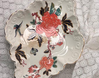 Vintage James Kent Old Foley Serving Bowl, Eastern Glory Floral Dish, English China