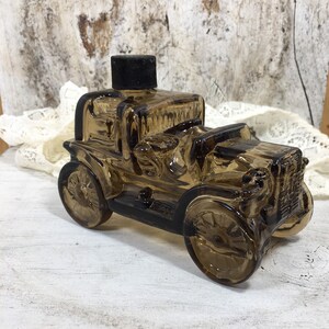 Avon Car Cologne Bottle, Vintage Avon Amber Brown Antique Car Roadster