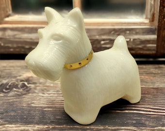 AVON Scotty Hund Köln Flasche, Queen of Scots Scottish Terrier Milch Glasflasche