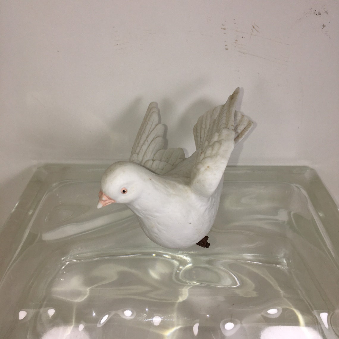 Vintage Ceramic White Dove Ornament Christmas Peace Symbol Etsy