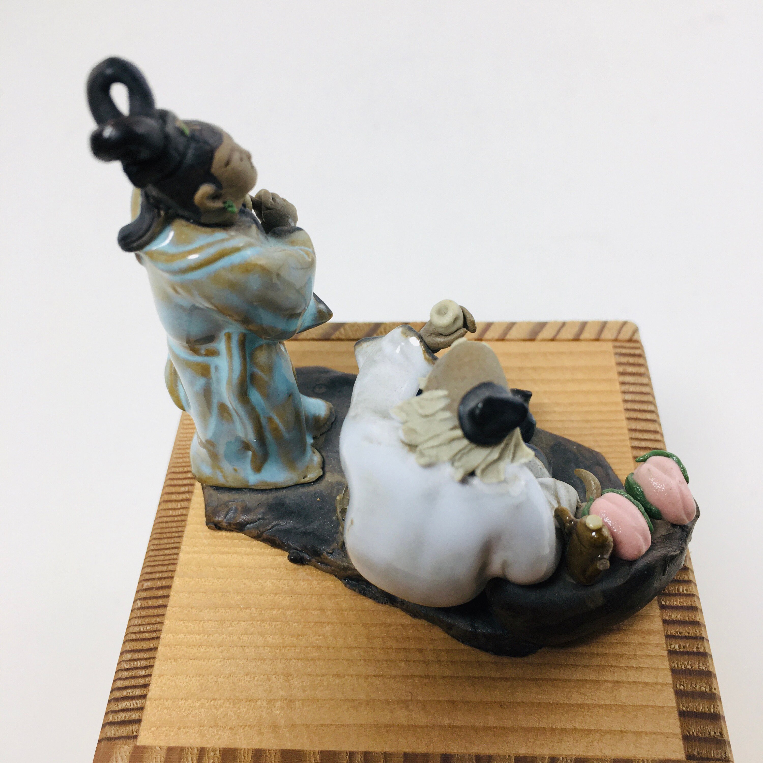 Asian Mudmen Figurine Two Wise Men Etsy Australia