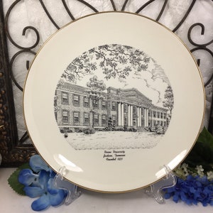 Vintage Tennessee Souvenir Plate, Jackson Tennessee Union University Souvenir Plate, Homer Laughlin Midcentury Collectible Plate