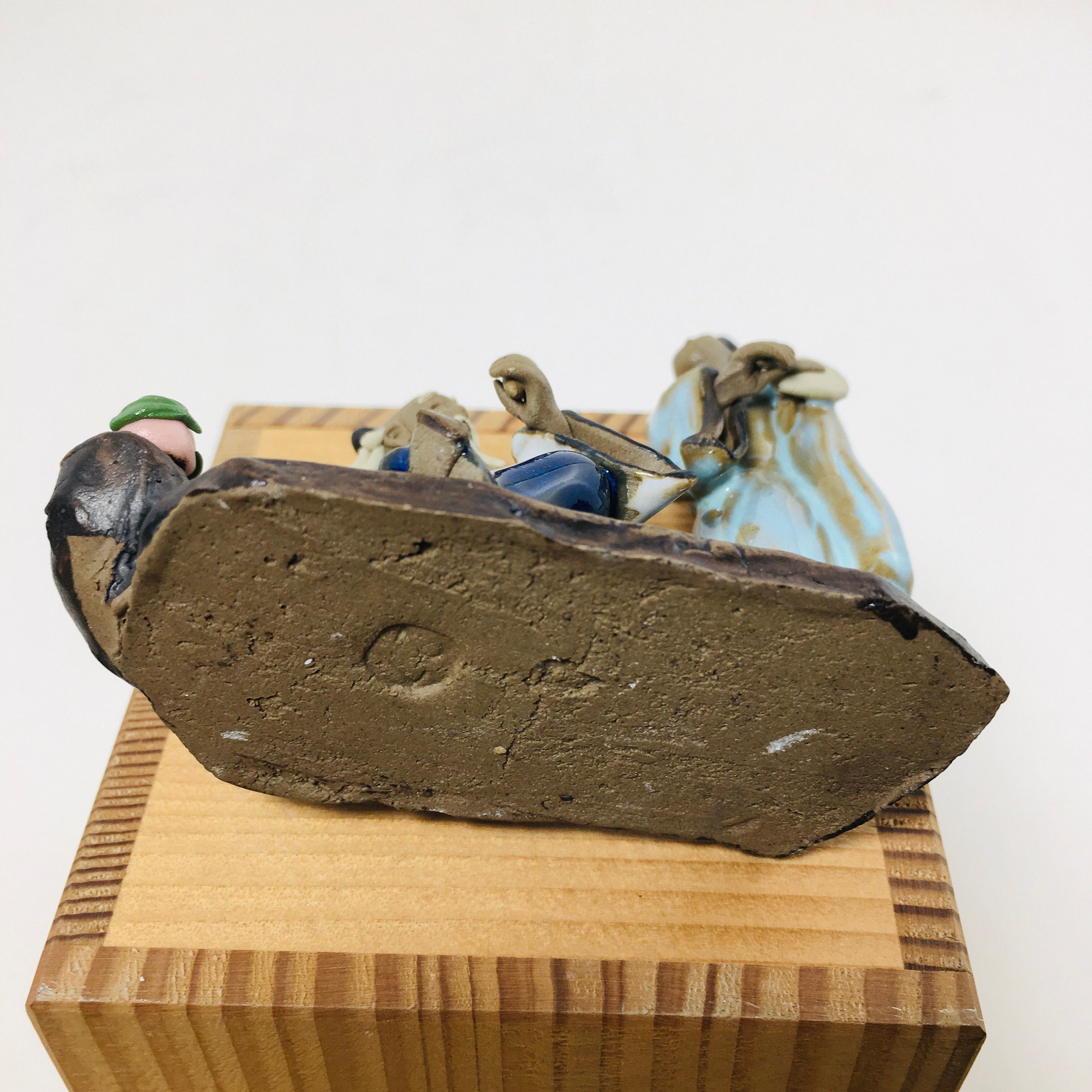 Asian Mudmen Figurine Two Wise Men Etsy UK