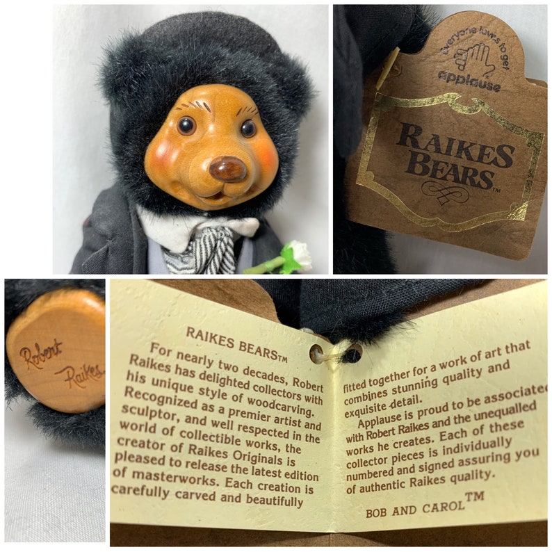 Robert Raikes Bears Bob and Caro L Bride and Groom Raikes Etsy