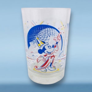 ヴィンテージ ディズニーワールド リメンバー・ザ・マジック 25周年記念 ファンタジア ミッキーマウス ガラスタンブラー