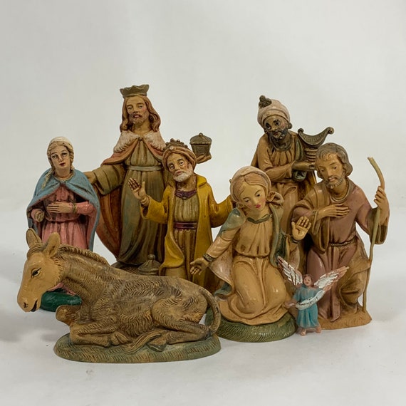 Vintage Nativity Figurines for Crèche Mary Fontanini Joseph Etsy