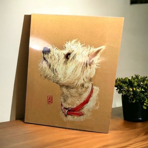 West Highland Terrier Picture Wall Art, Westie Dog Lover Owner Gift