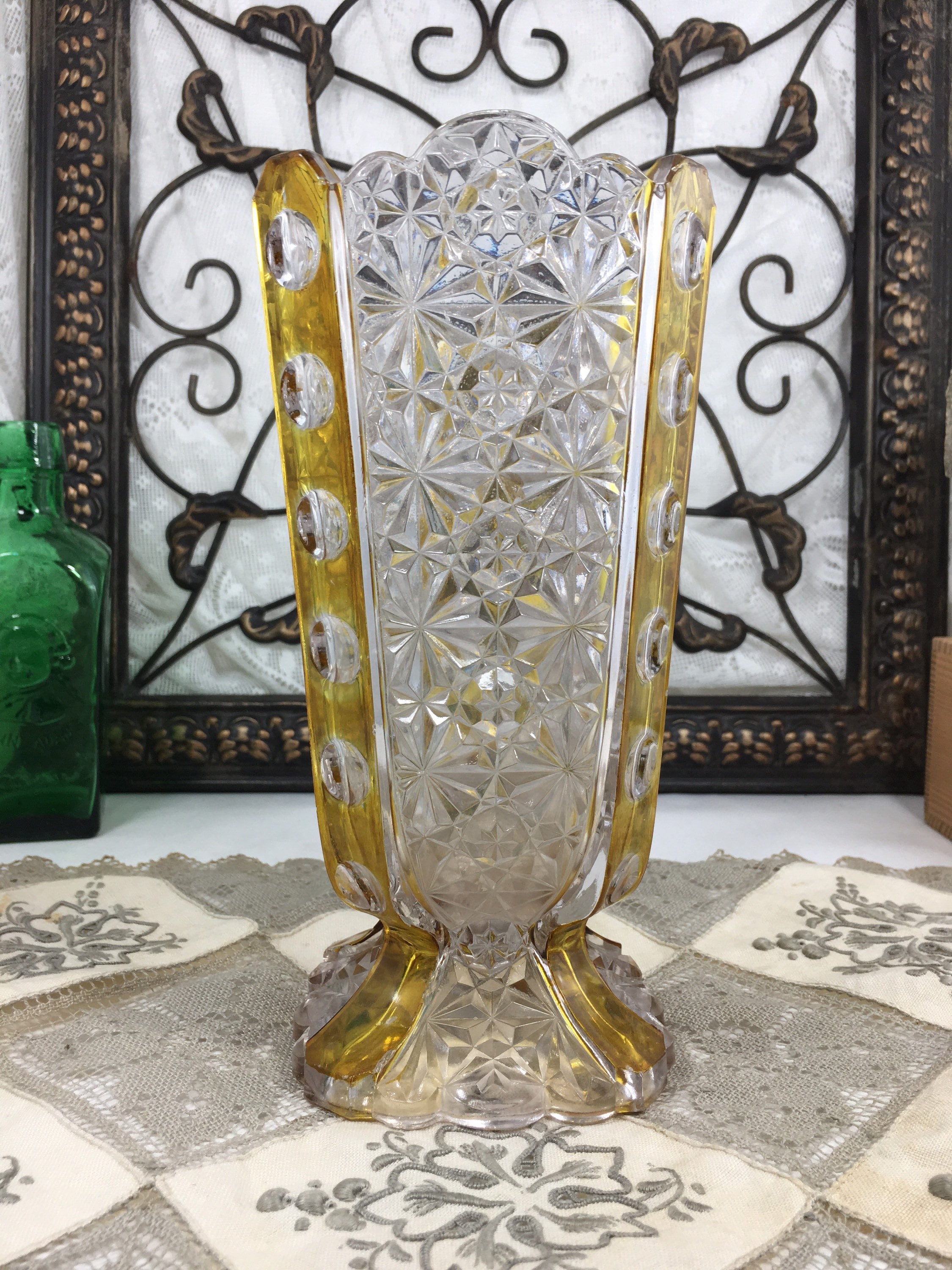 Tulip Shaped Footed Vase