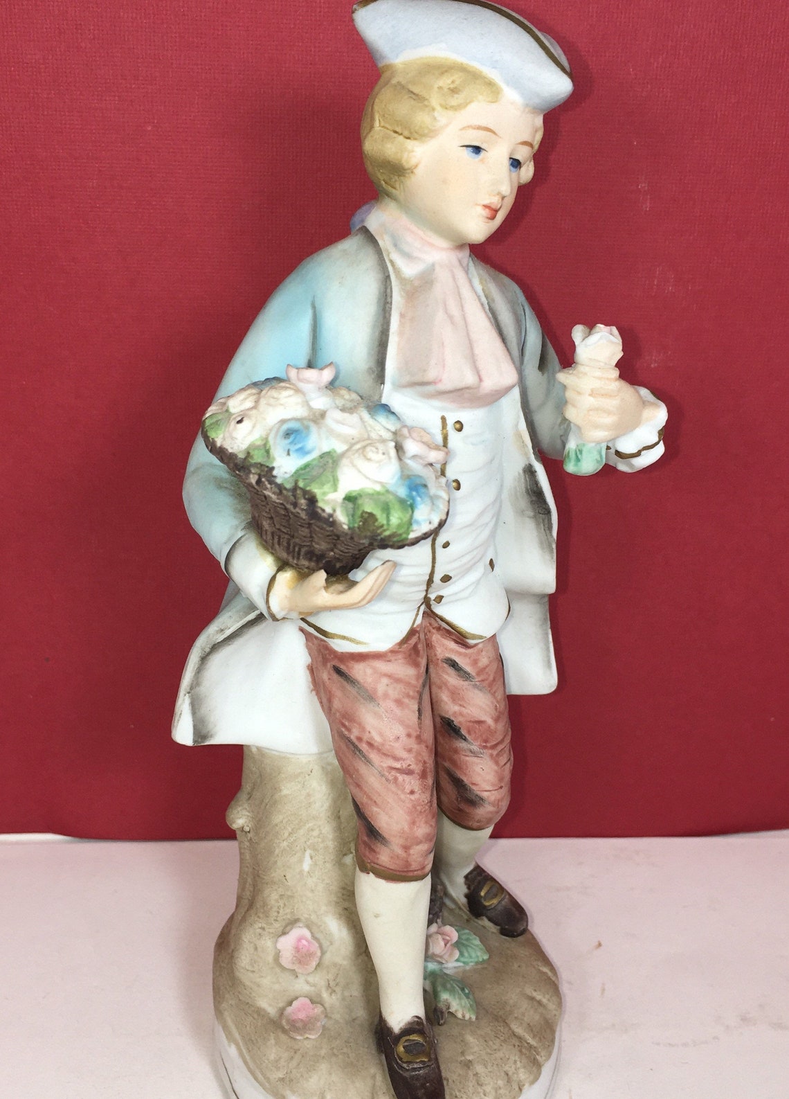 Vintage Ardco Porcelain Figurine Set Man and Woman Picking Etsy